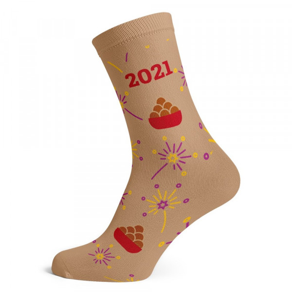 Gelukkig nieuwjaar sokken met logo