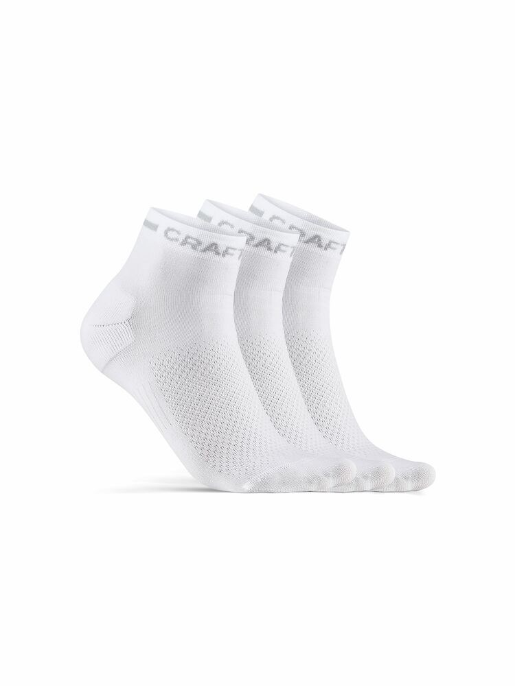 Craft - CORE Dry Mid Sock 3-Pack White 34/36