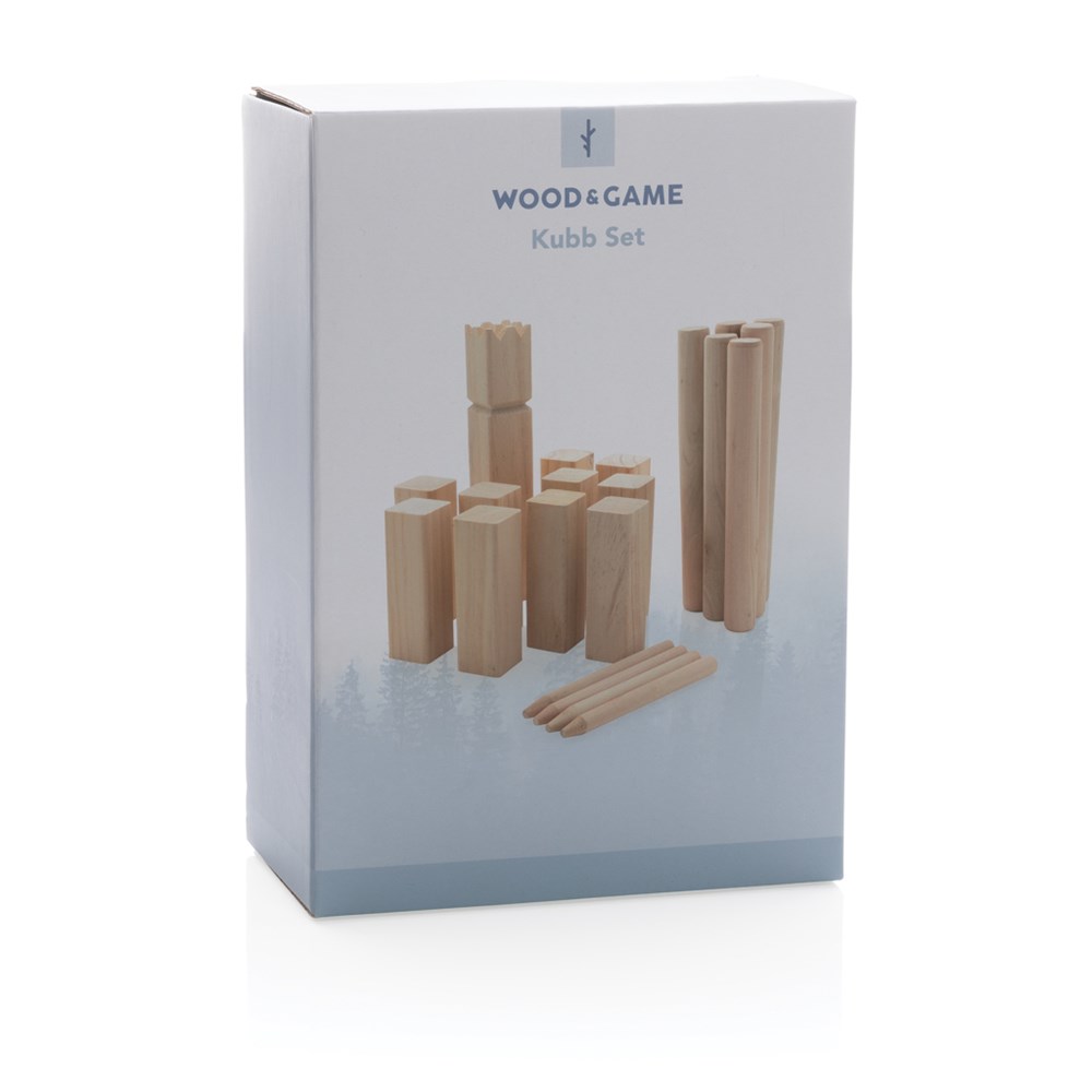 Houten kubb set