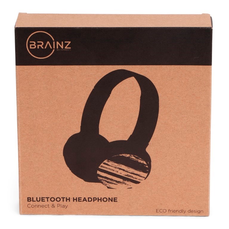 BRAINZ Bluetooth Hoofdtelefoon Bamboe