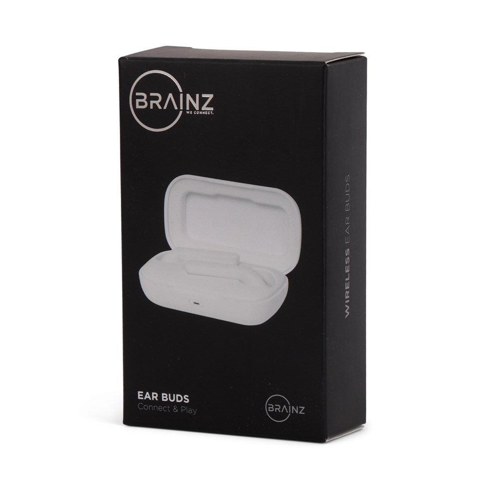 BRAINZ Bluetooth Earbuds Wit (brievenbus)