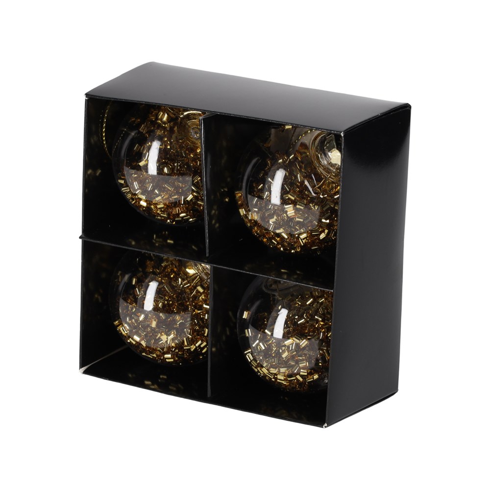 JENS Living Glitter Kerstballen Goud /4