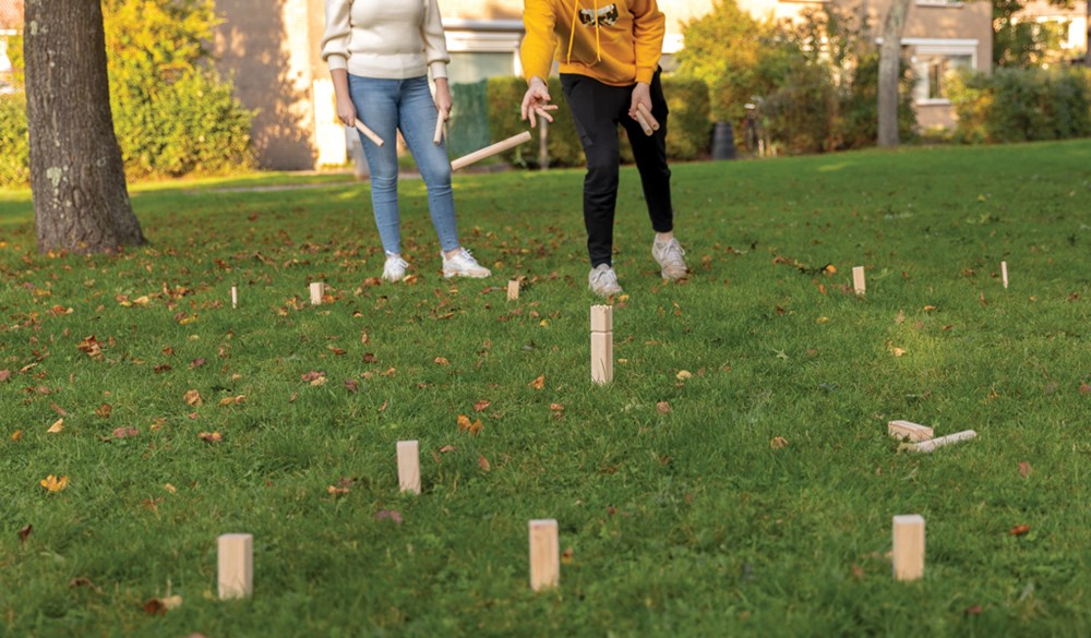 Houten kubb set