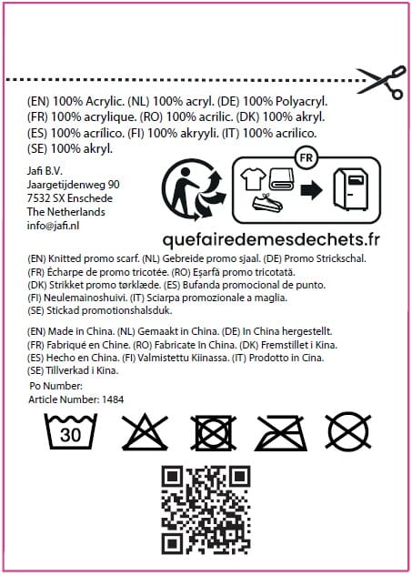 Gebreide promo sjaal