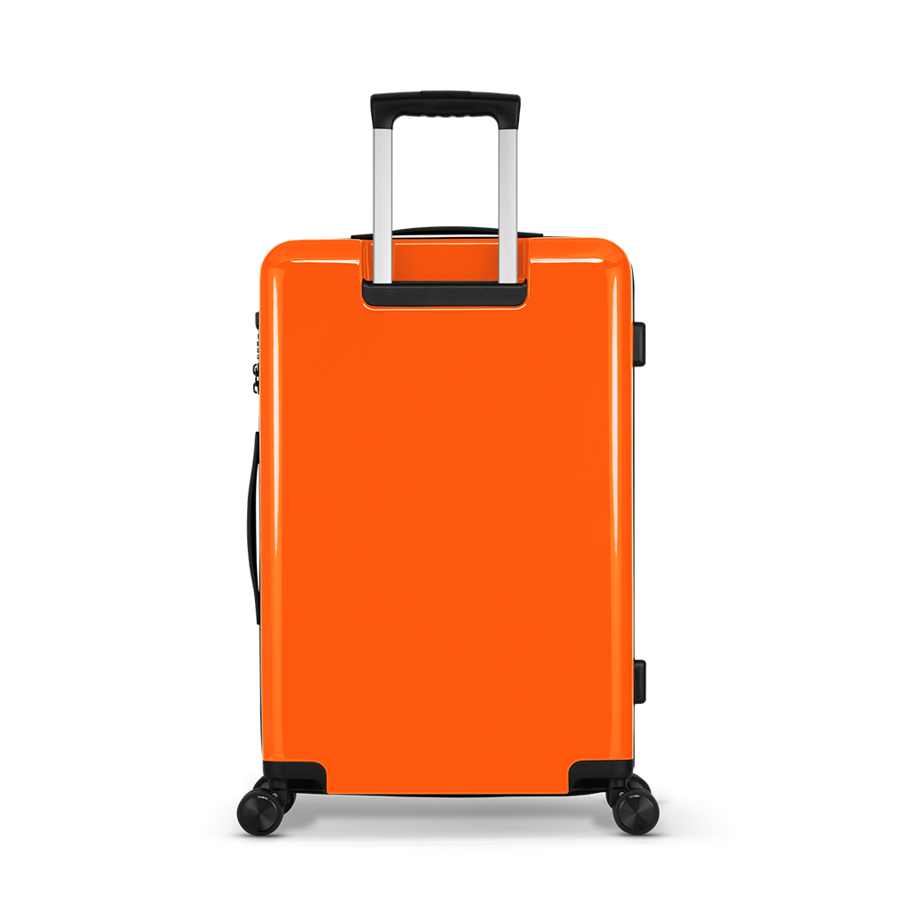 STICKERCASE® 24" Reiskoffer oranje - met gepersonaliseerde sticker en/of individuele namen