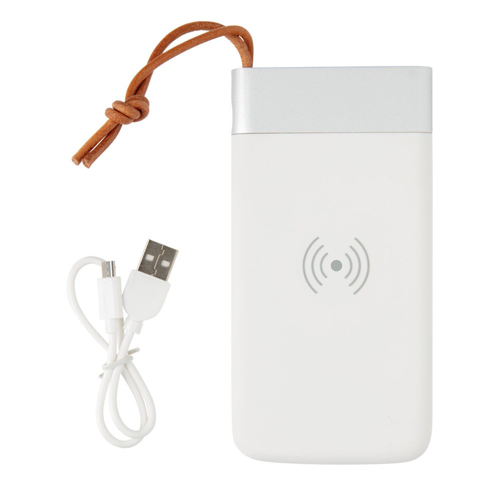 Aria 8.000 mAh powerbank met draadloos opladen