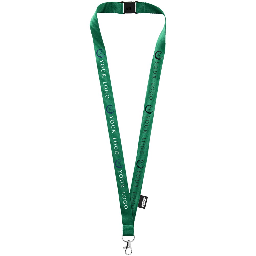 Tom gerecyclede PET lanyard met veiligheidssluiting