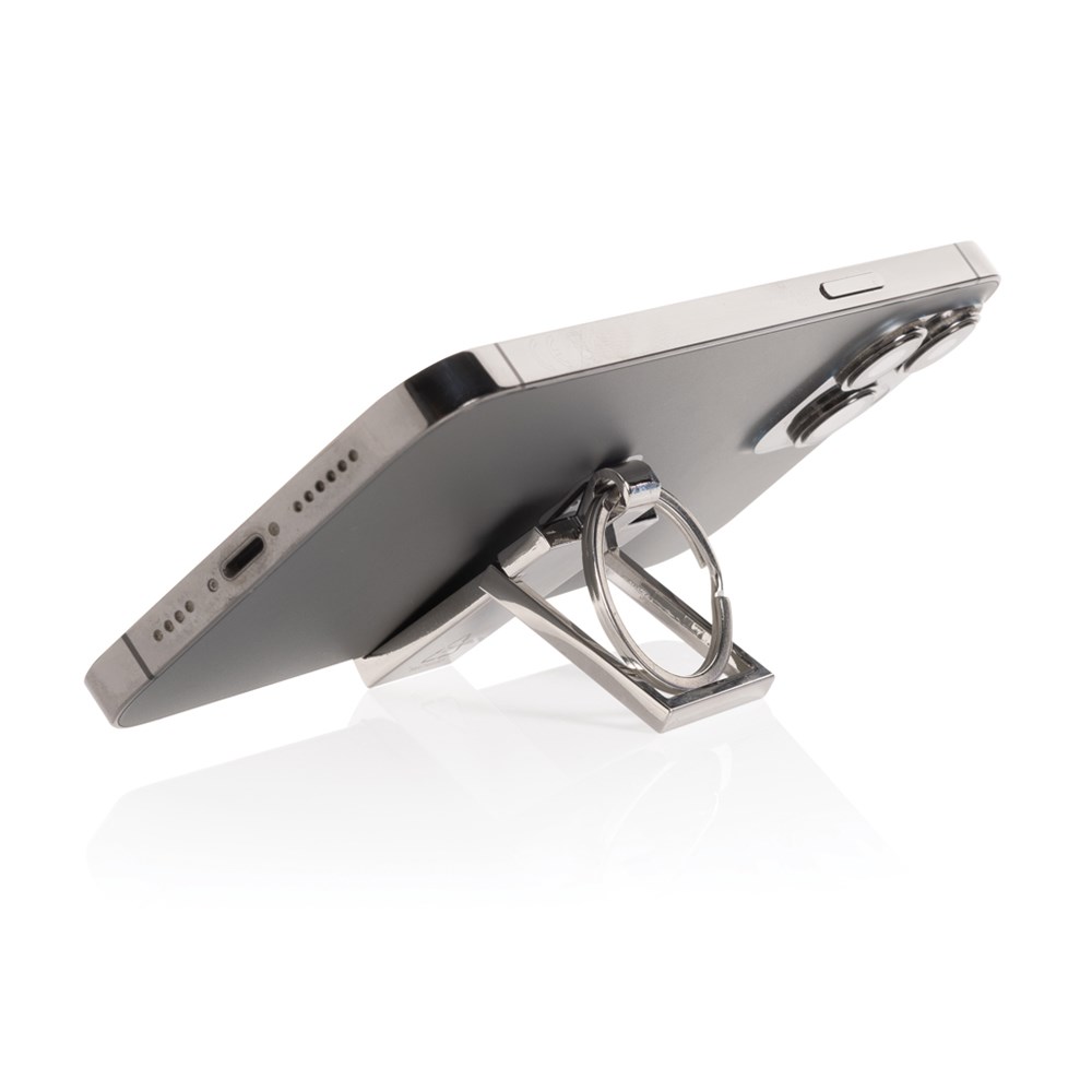 RSC sleutelhanger gerecycled zinc alloy met telefoon stand