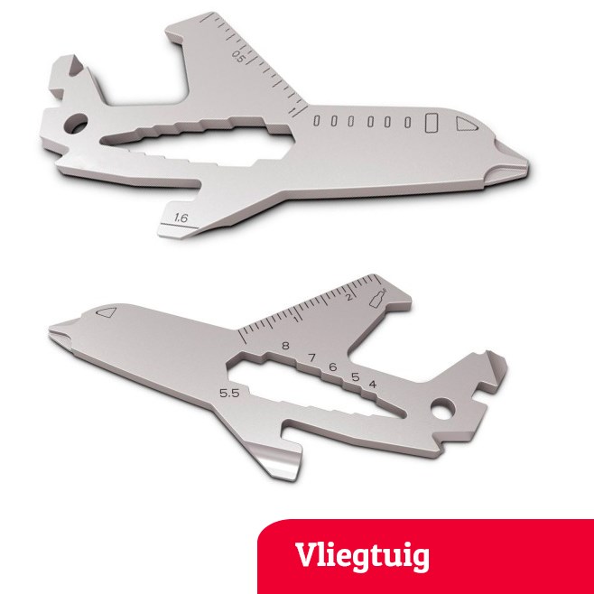 Sleutelhanger multitool vliegtuig