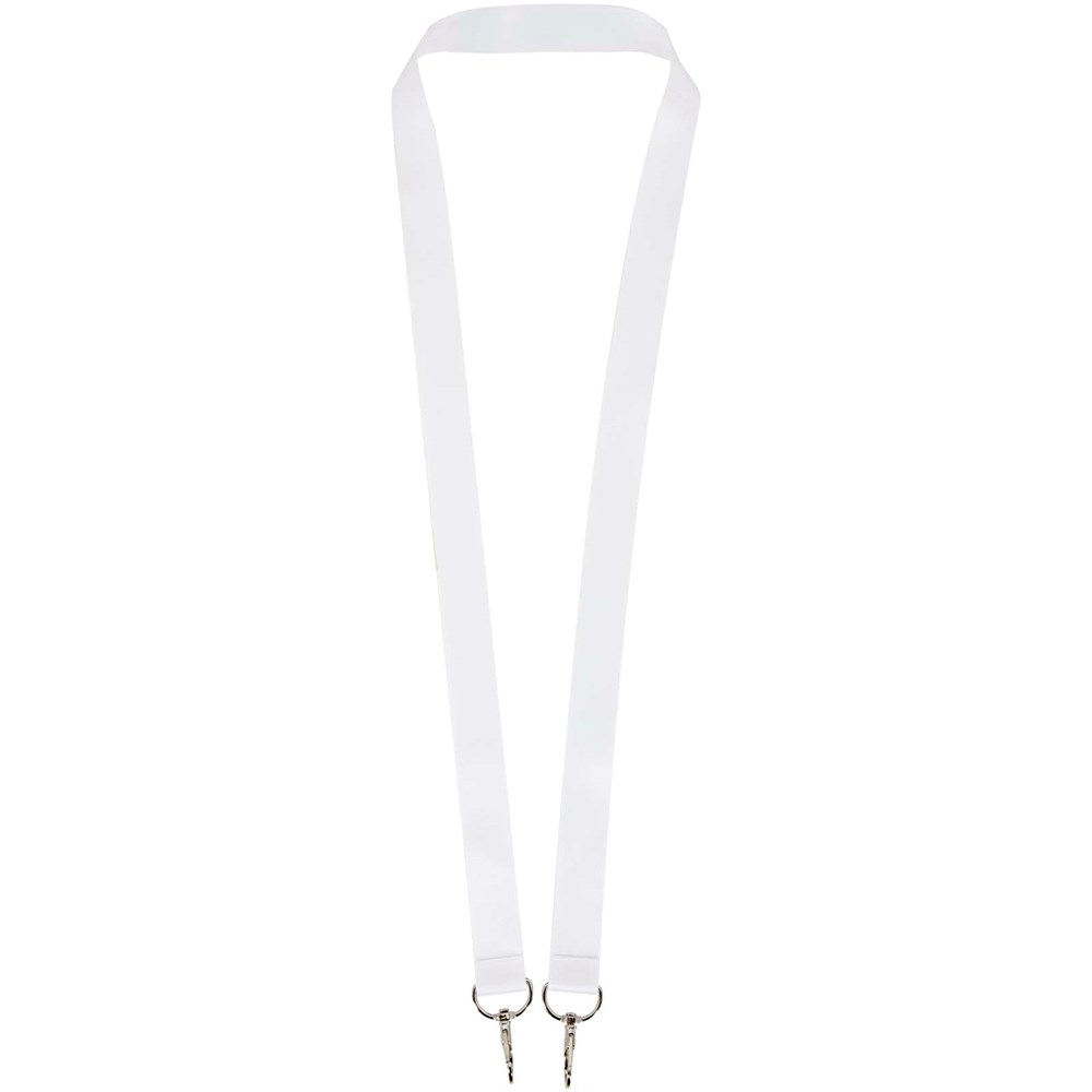 Leia sublimatie RPET lanyard met 2 haken