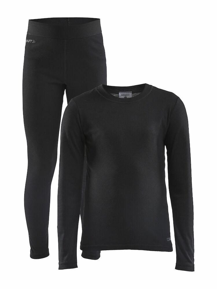 Craft - CORE Warm Baselayer Set J Black 110/116