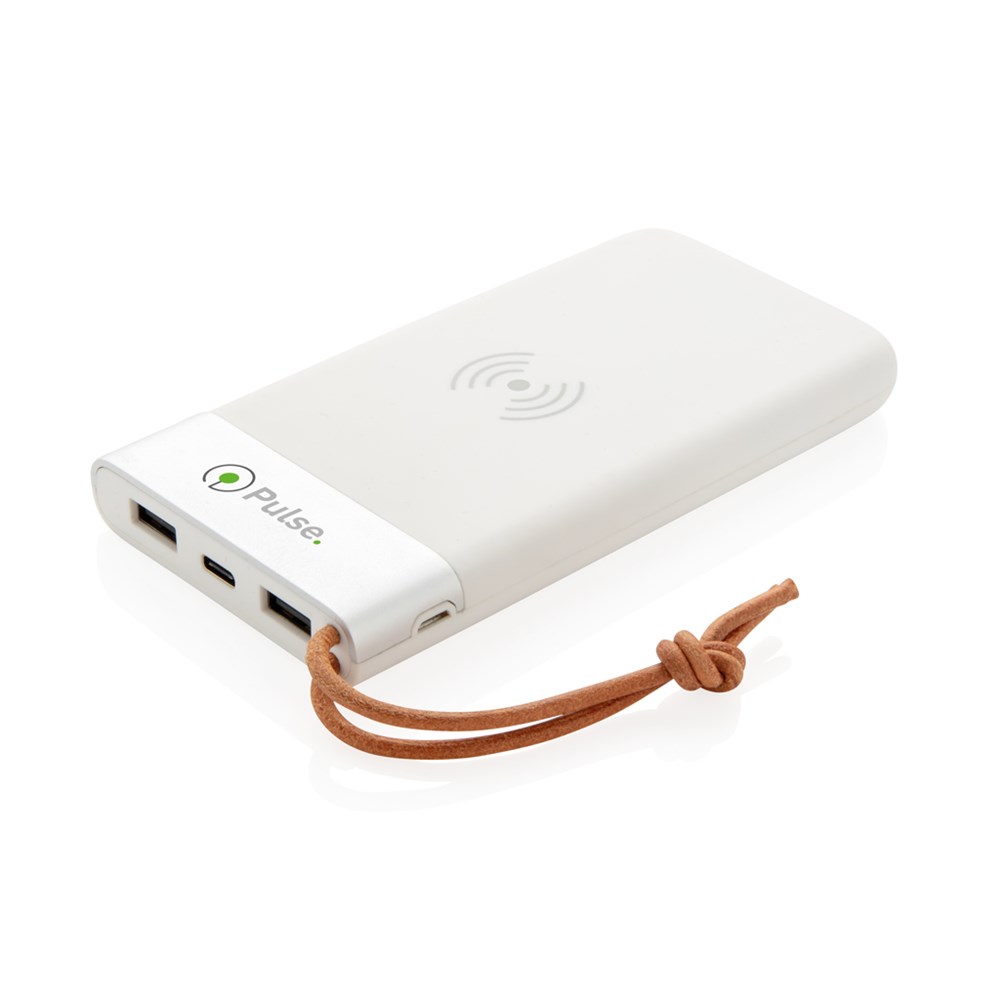 Aria 8.000 mAh powerbank met draadloos opladen