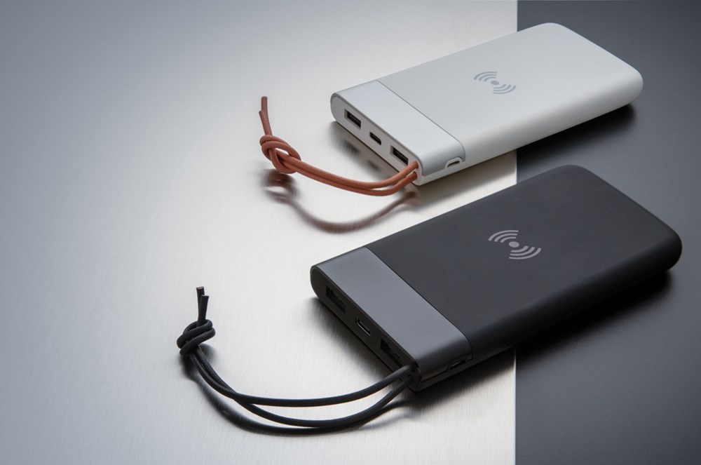 Aria 8.000 mAh powerbank met draadloos opladen