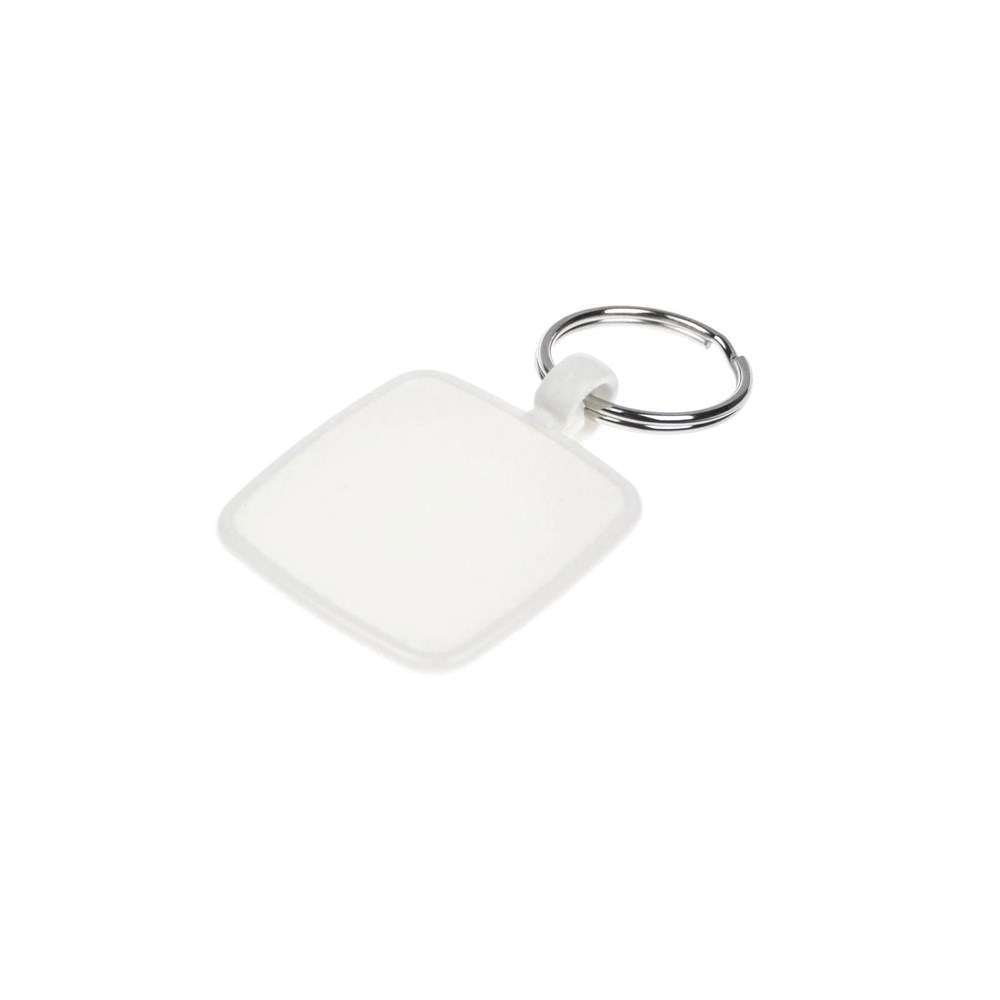 Key Ring Square White