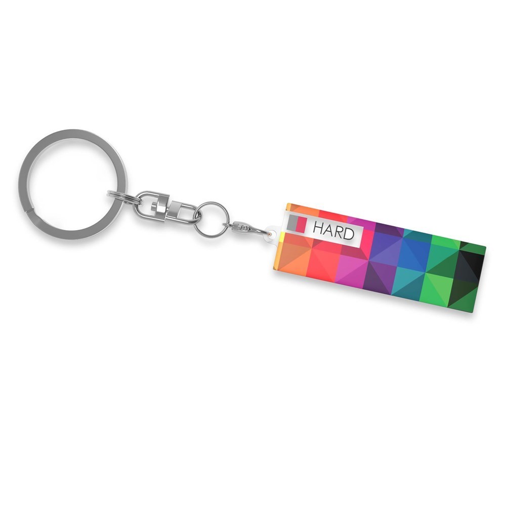 Key Ring Hard Single, Print in full color, 10-20 cm2