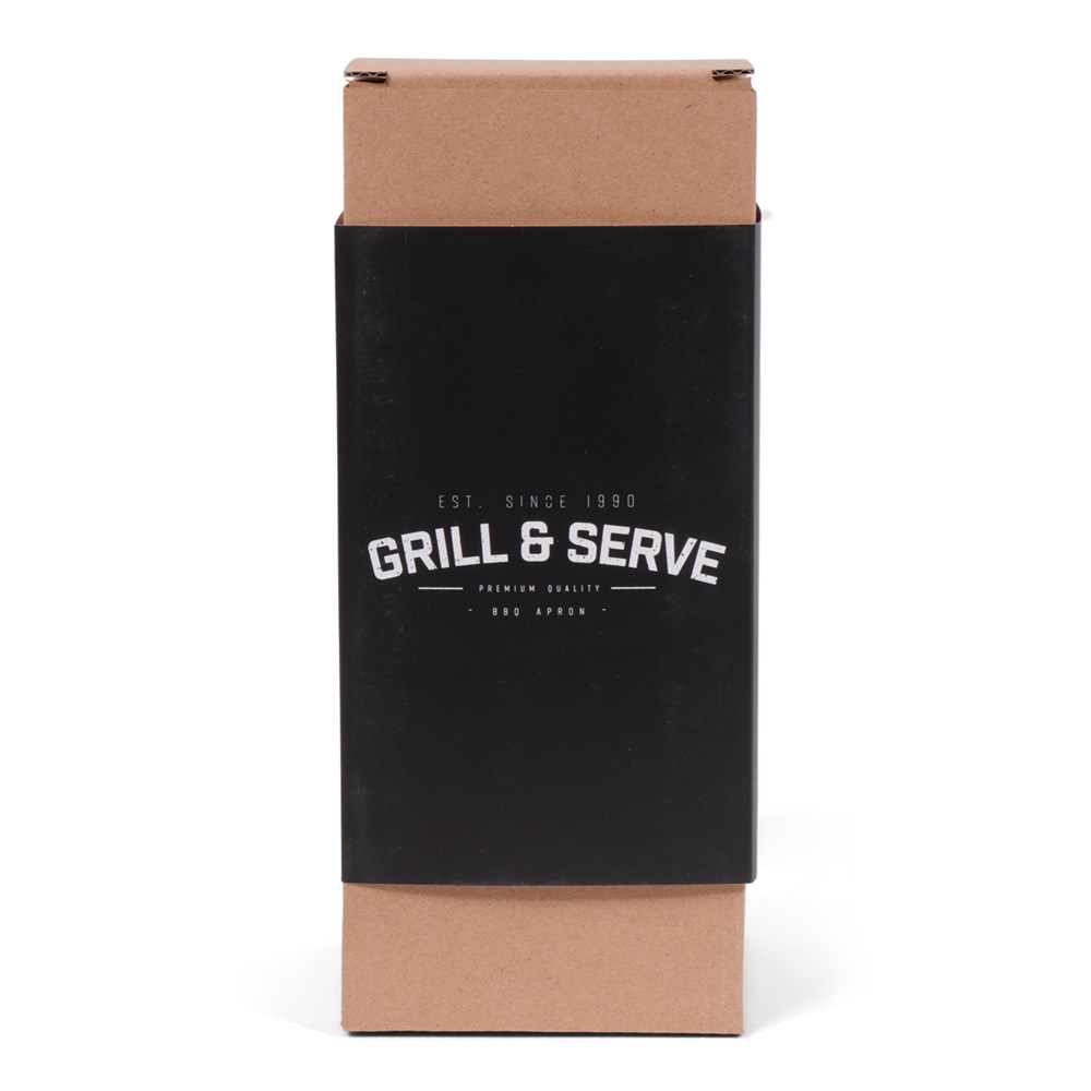 SENZA  BBQ Schort Grijs PU Half