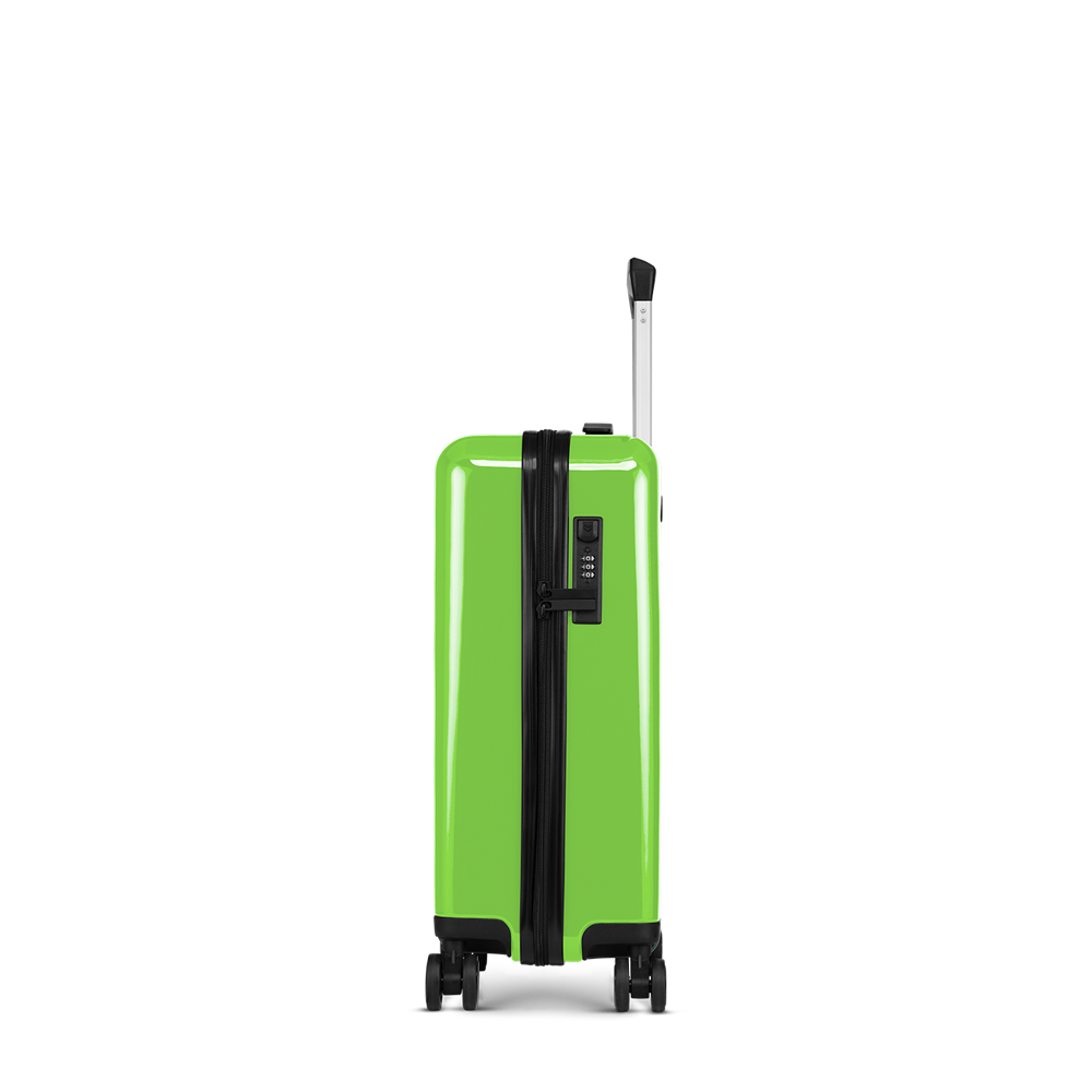 STICKERCASE® 20" Handbagage licht groen - met gepersonaliseerde sticker en/of individuele namen