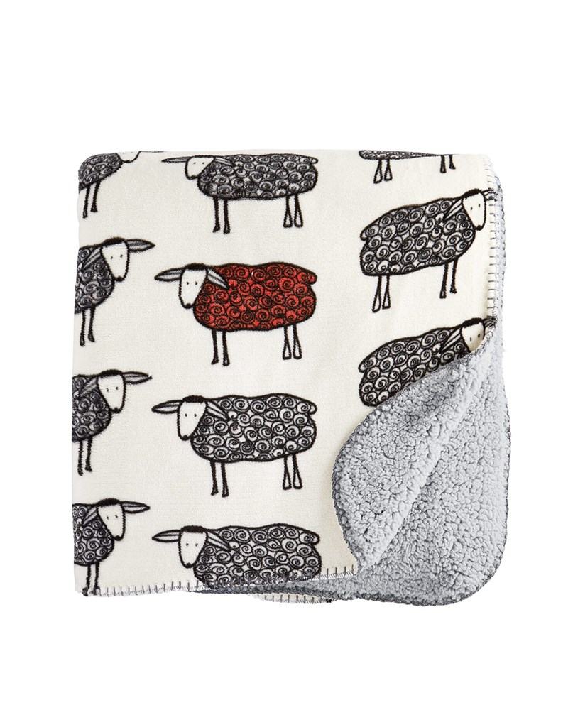 RPET sherpa plaid sheep