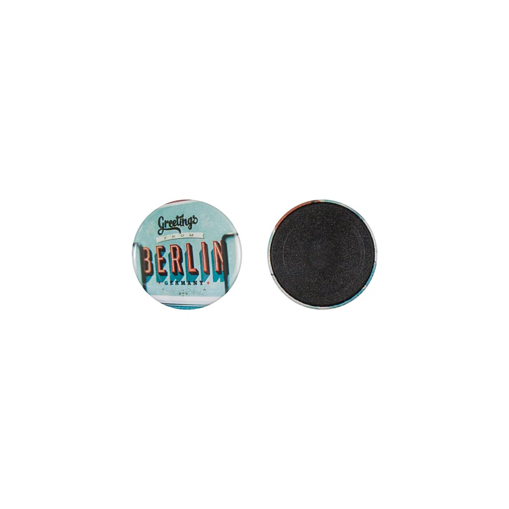 Metalen button 37mm met magneet