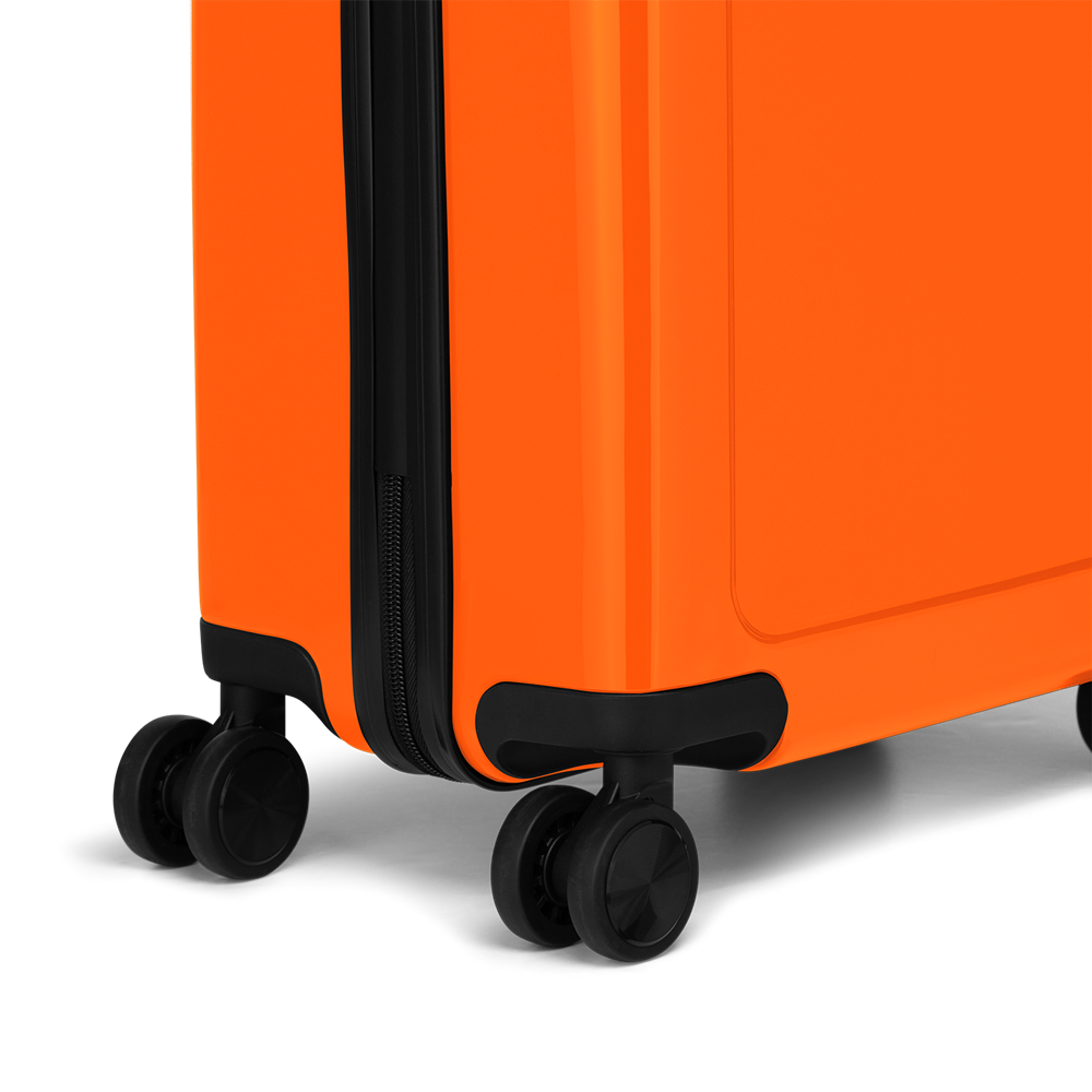 STICKERCASE® 20" Handbagage oranje - met gepersonaliseerde sticker en/of individuele namen